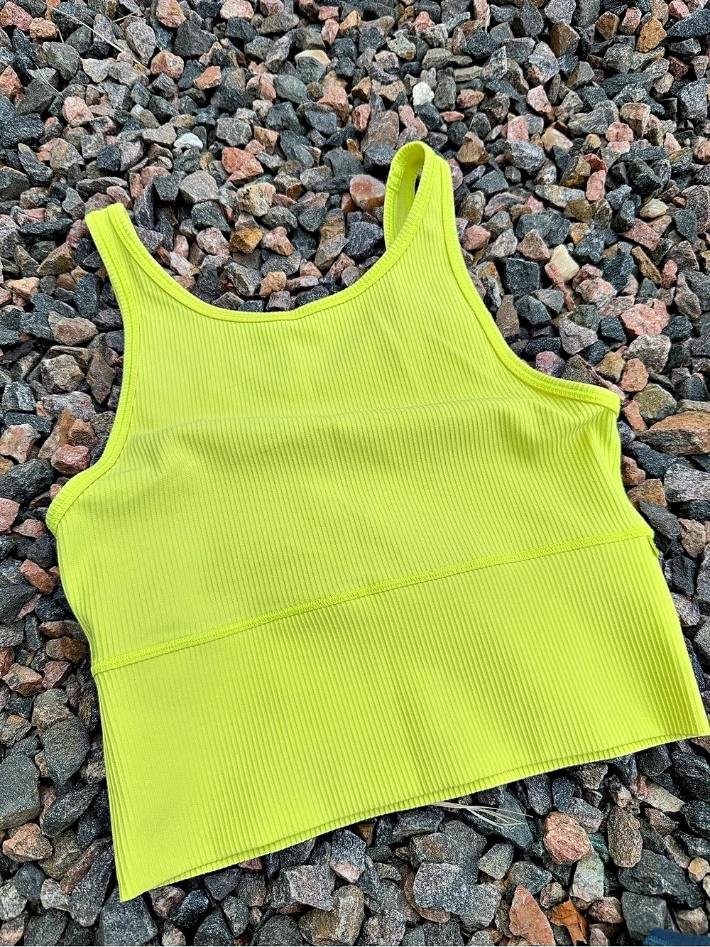 Lululemon Power Pivot Tank Top *Rib yellow fits size 6ish